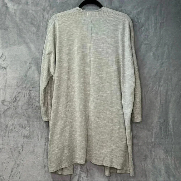 DONNI Sandwash Ribbed Open Front Cardigan Pockets Womens One Size Fits All - Picture 2 of 9